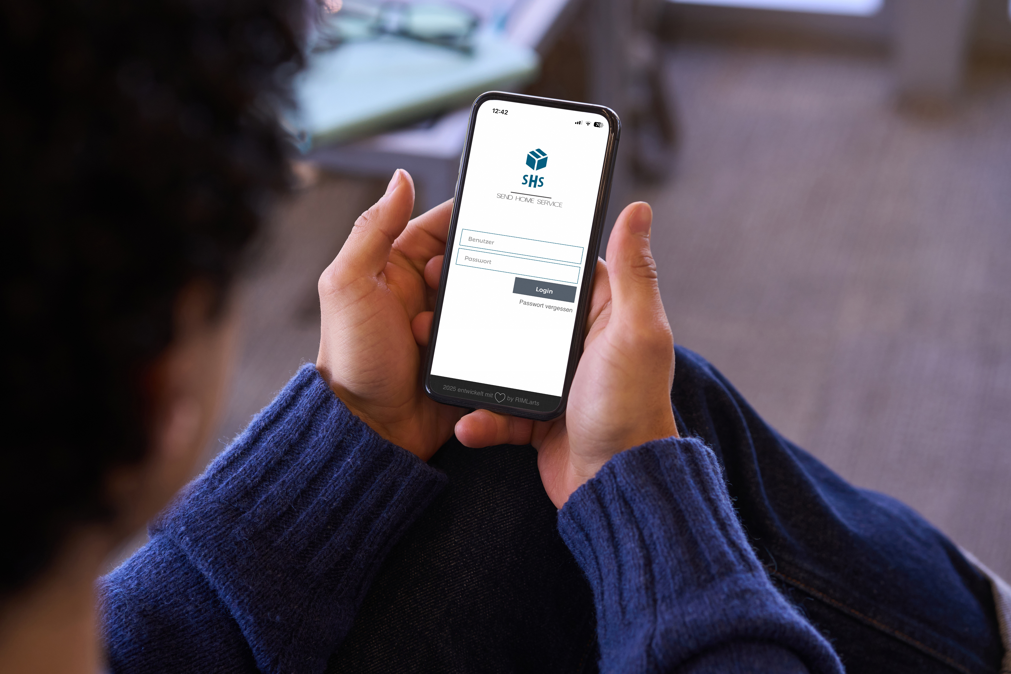 SHS Login am Smartphone