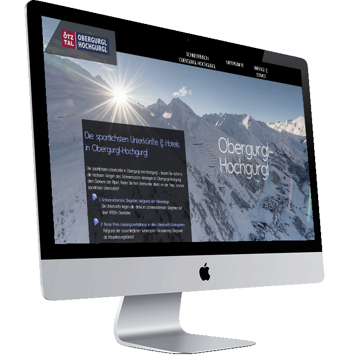 Obergurgl.at - Websitegestaltung